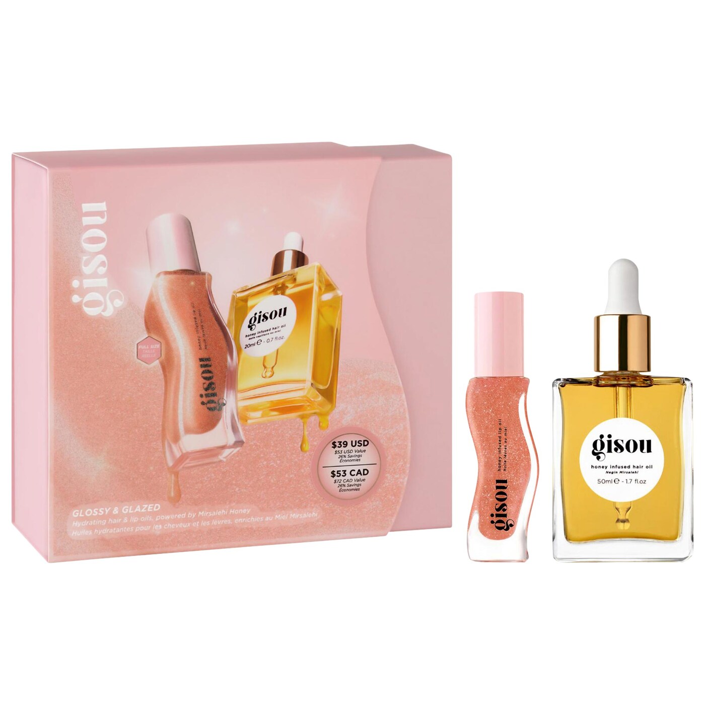 Gisou - set de labial y aceite hidratante