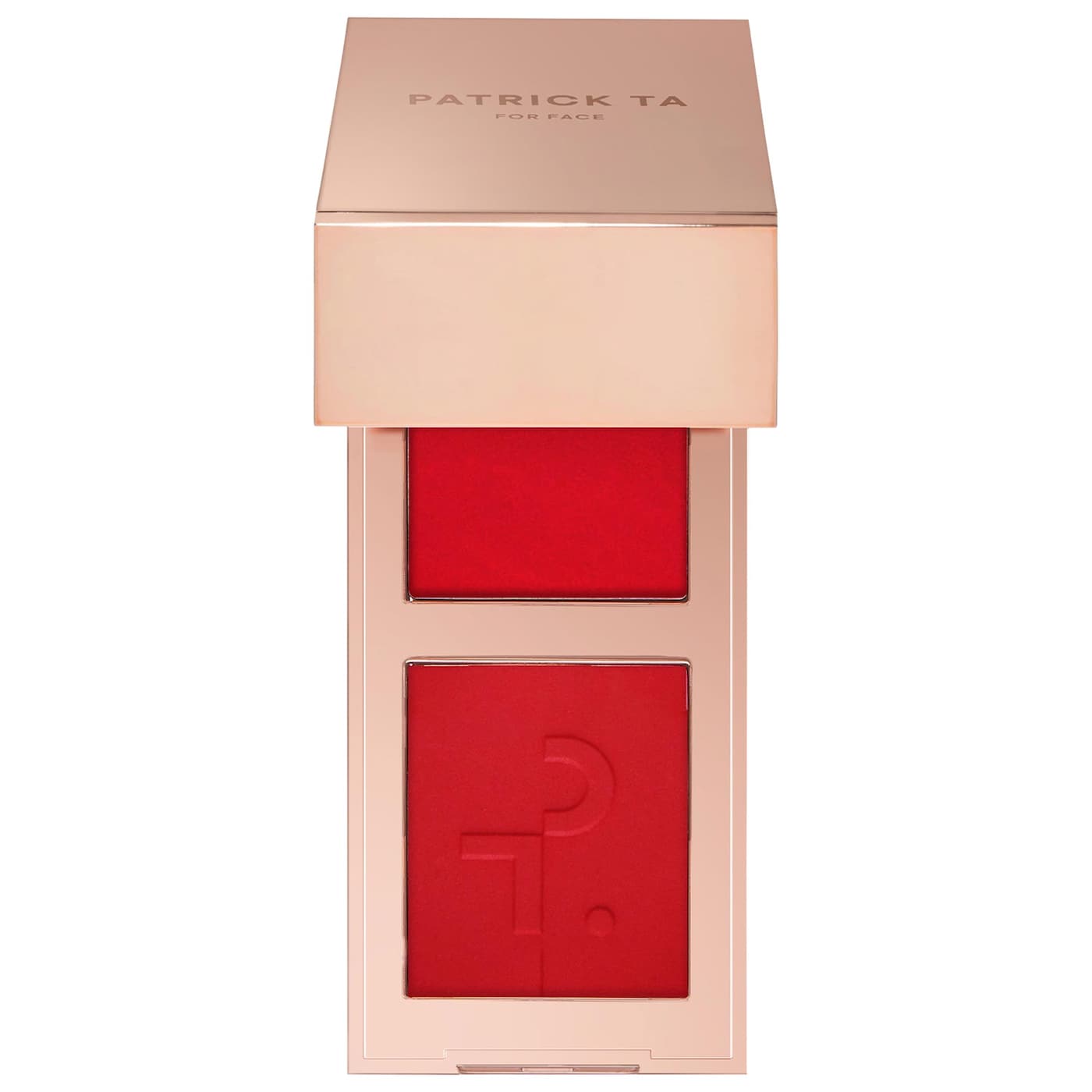 PATRICK TA Mini Major Headlines Double-Take Crème & Powder Blush Duo - She Left Me On Red