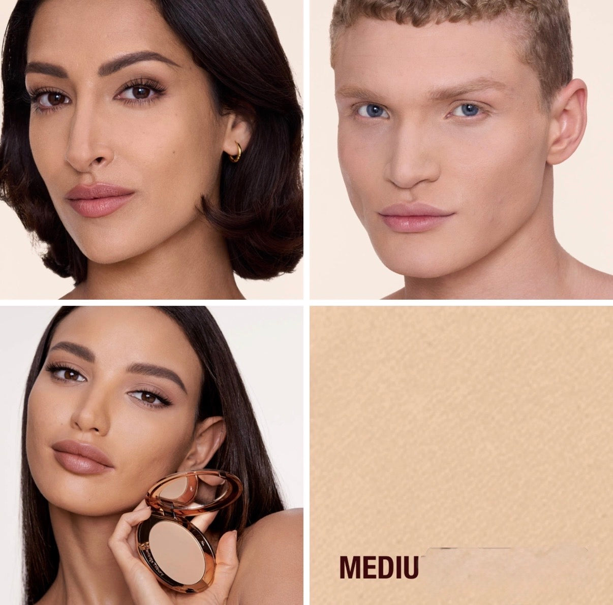 Polvo compacto Charlotte Tilbury 
Airbrush Flawless Finish Refillable Blurring & Setting