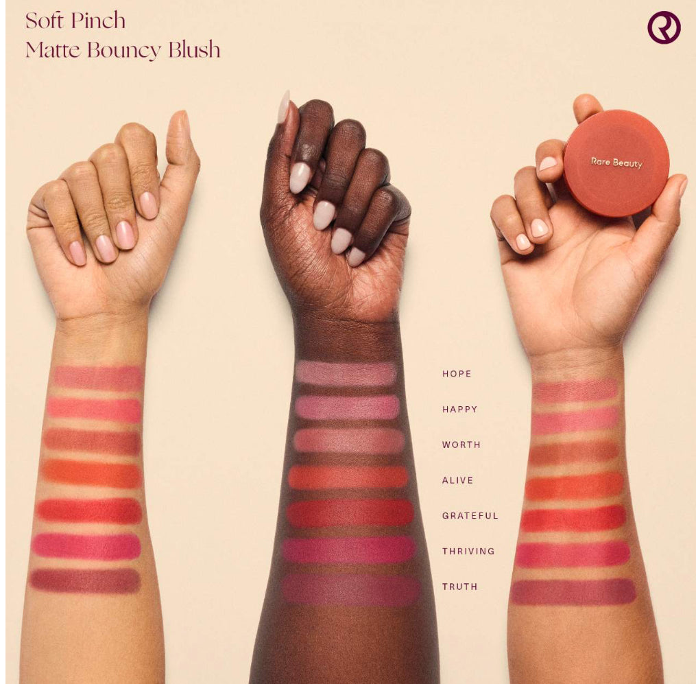 Rare Beauty by Selena Gomez 
Soft Pinch Matte Bouncy Blush