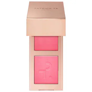 PATRICK TA Mini Major Headlines Double-Take Crème & Powder Blush Duo - She Left Me On Red